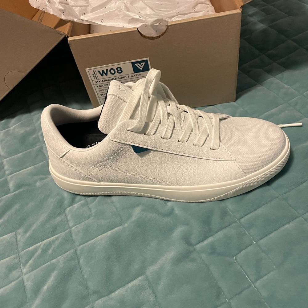 White Low-Top Sneakers